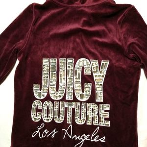 Juicy Couture velour zip up